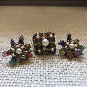 Vintage Set (Ring & Earrings)